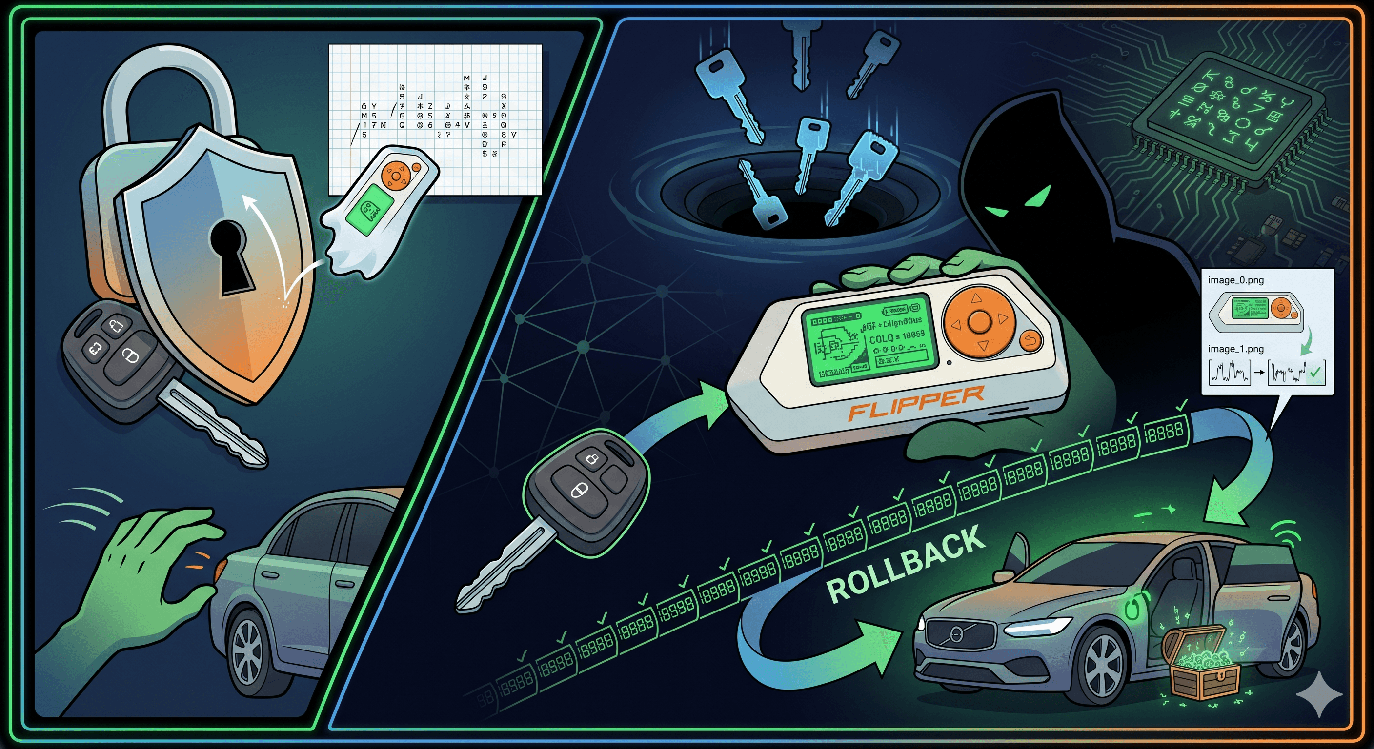 Le RollJam/RollBack avec Flipper Zero